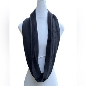 Michael Michael Kors Jet Set Monogram Pointelle Infinity Scarf Black